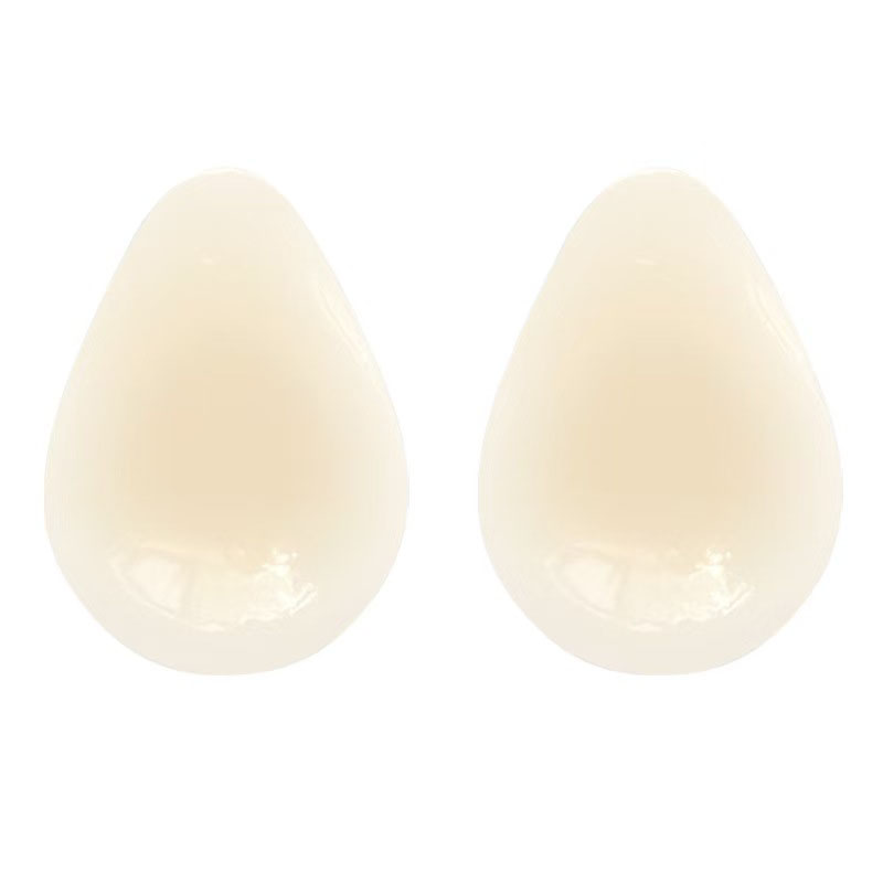 Nipple Cover Pasties - 水滴型見えないブラ シリコンニップルカバー ブラパッド ストラップレス胸花びら チェストリフティング バストパッド