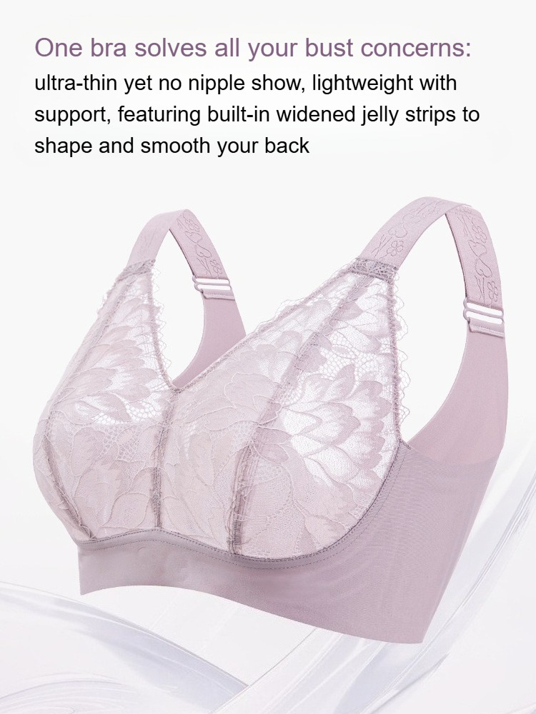 プラスサイズブラジャー レース下着 女性用セクシーランジェリ - Seamless Underwear Women のレビューと価格