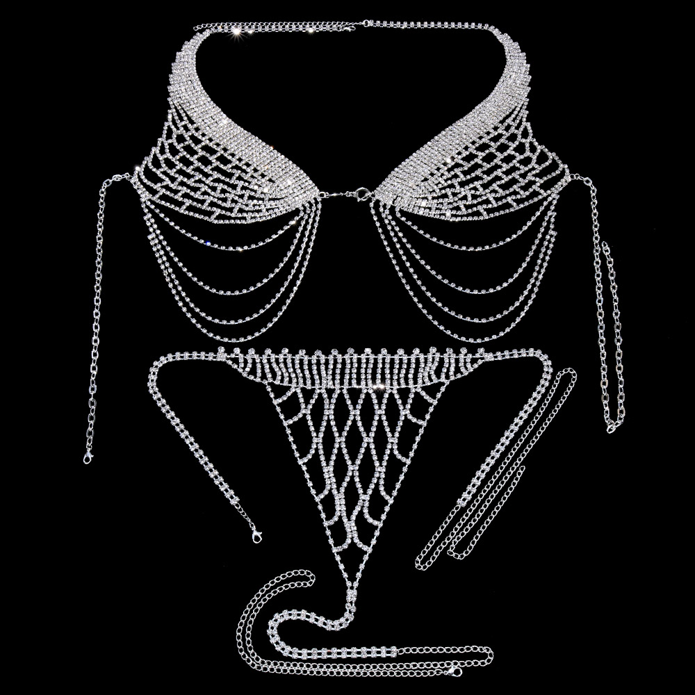 Stonefans-女性のためのラインストーンブラとひもセッ - Thong Bikini Women のレビューと価格