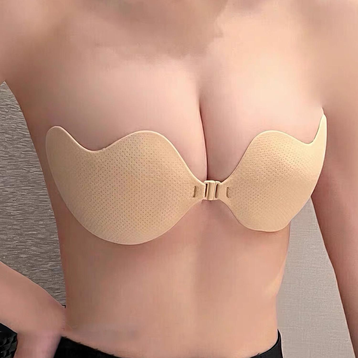 女性用バックレスインビジブルプッシュアップブラ、ストラップレ - Seamless Underwear Women のレビューと価格