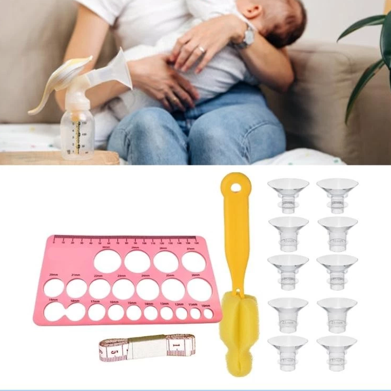 13ピースフランジ式搾乳器セット（ホーンカバー、乳首アダプタ - Nipple Cover Pasties のレビューと価格