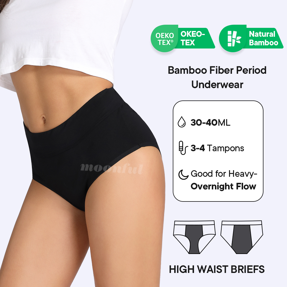 月経パンティー女性非常に豊富なフロー月経ショーツハイウエスト - Period Panty Absorbent のレビューと価格