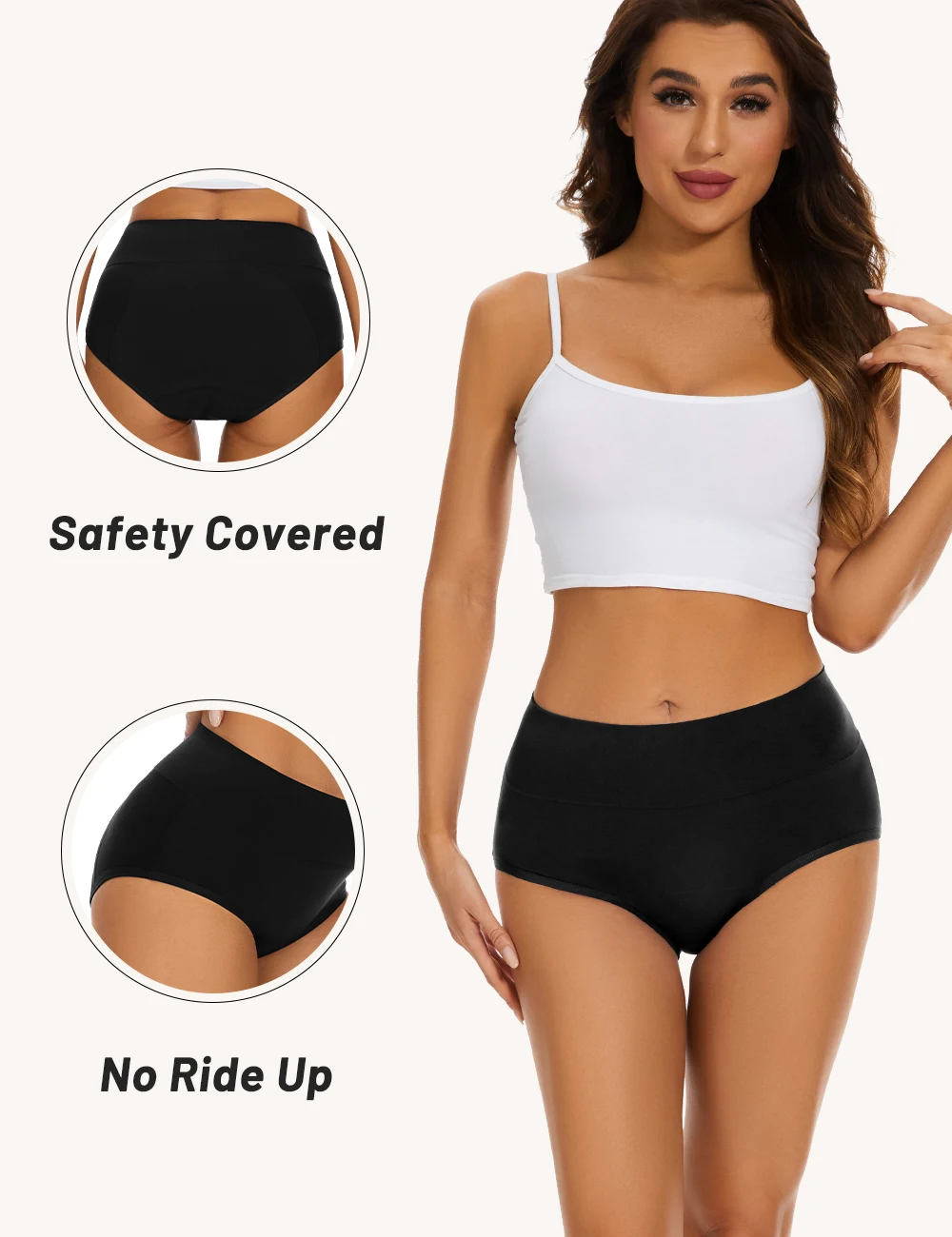 女性用月経パンティー,衛生的な漏れ防止下着,4層,1セットあ - Period Panty Absorbent のレビューと価格