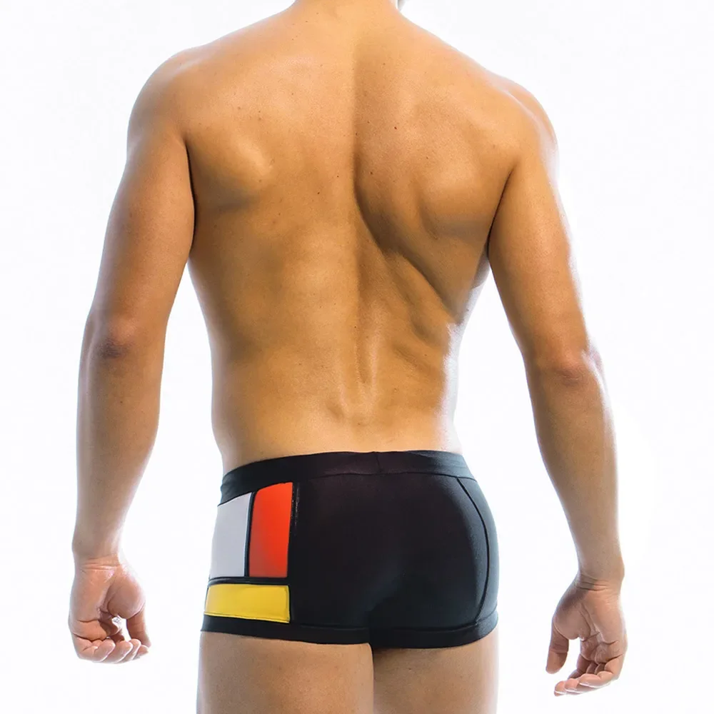 メンズカラーブロックサーフショーツパンツ、水着、水着、ボクサ - Boyshort Underwear のレビューと価格