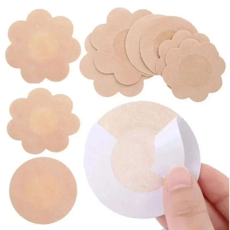 100 個乳首ステッカー使い捨て目に見えない胸ステッカー不織 - Nipple Cover Pasties のレビューと価格