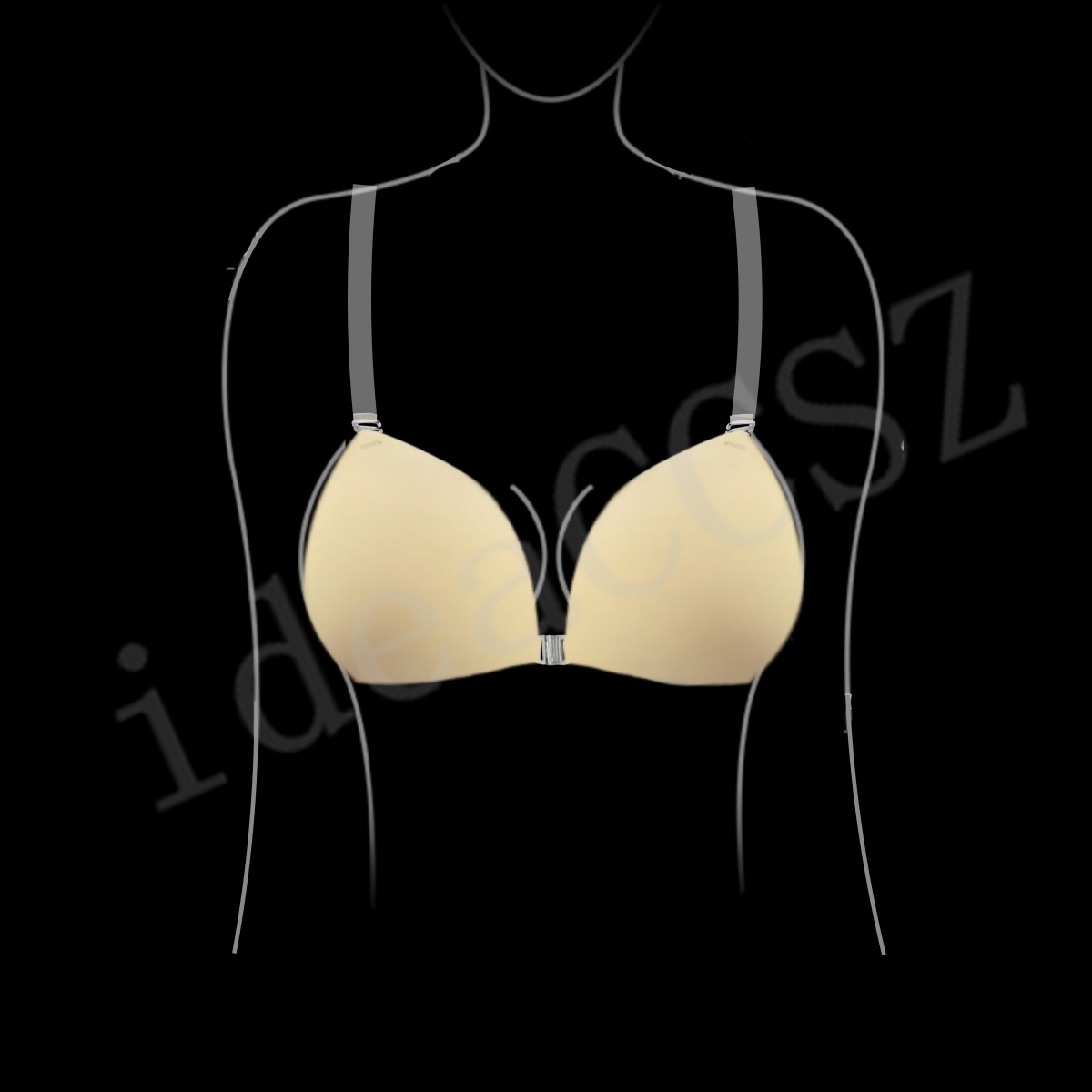 女性用粘着ブラ、背中開きウェディングドレス用シリコン製プラン - Nipple Cover Pasties のレビューと価格
